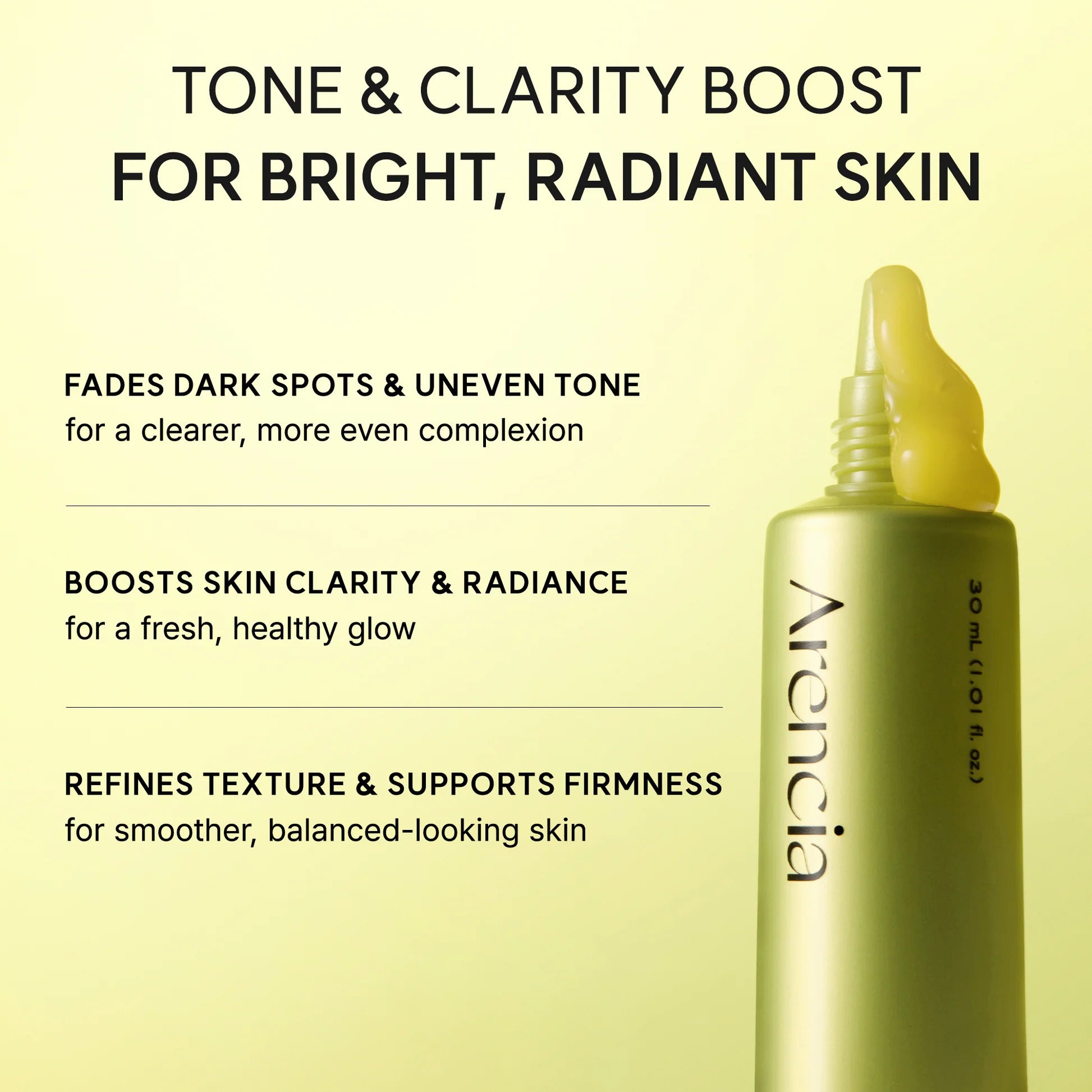 Arencia Vitamin C Booster Shot Serum – Glutathione, Niacinamide & Vitamin E for Dark Spots, Fine Lines & Wrinkles | Korean Skincare, Glass Skin, 30ml/1.01 fl.oz