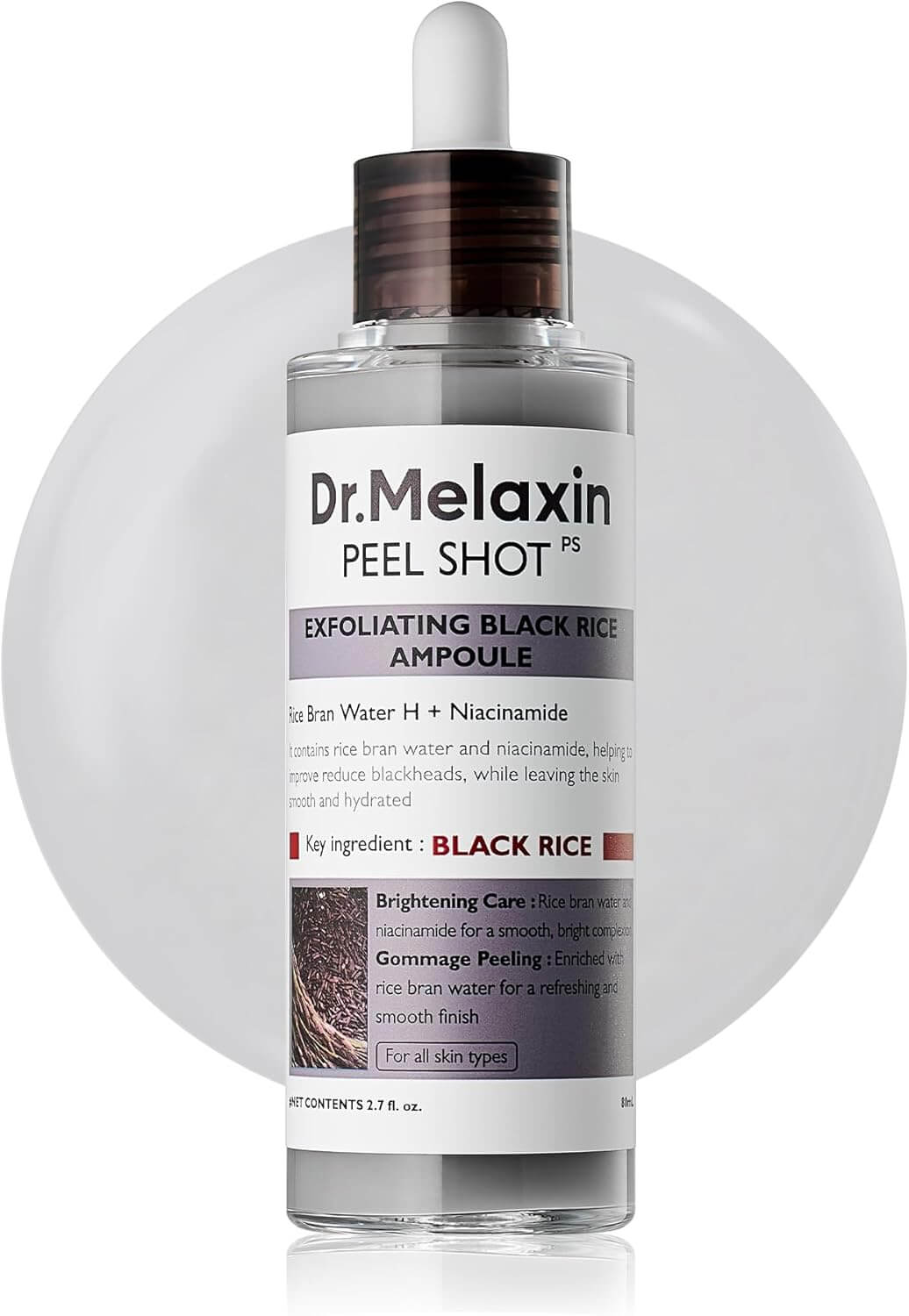 Dr.Melaxin Peel Shot Exfoliating White & Black Rice Ampoule EssenceDr.Melaxin Peel Shot Exfoliating White & Black Rice Ampoule Essence