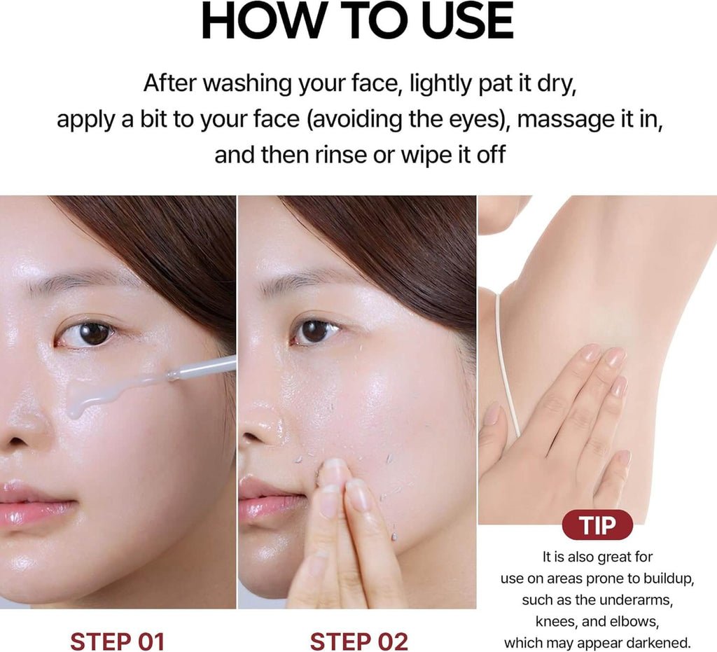 Dr.Melaxin Peel Shot Exfoliating White & Black Rice Ampoule Essence