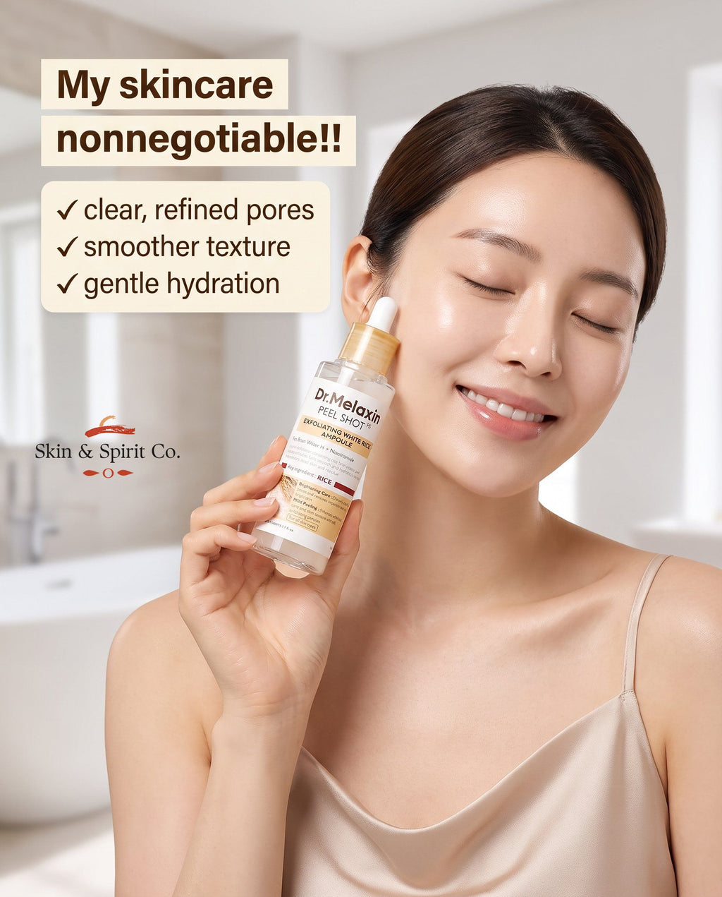 Dr.Melaxin Peel Shot Exfoliating White & Black Rice Ampoule Essence