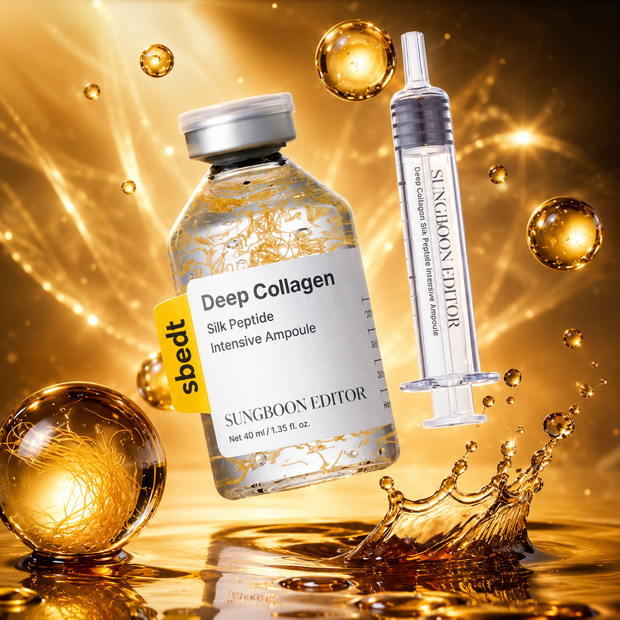 Korean Silk Collagen Ampoule. 