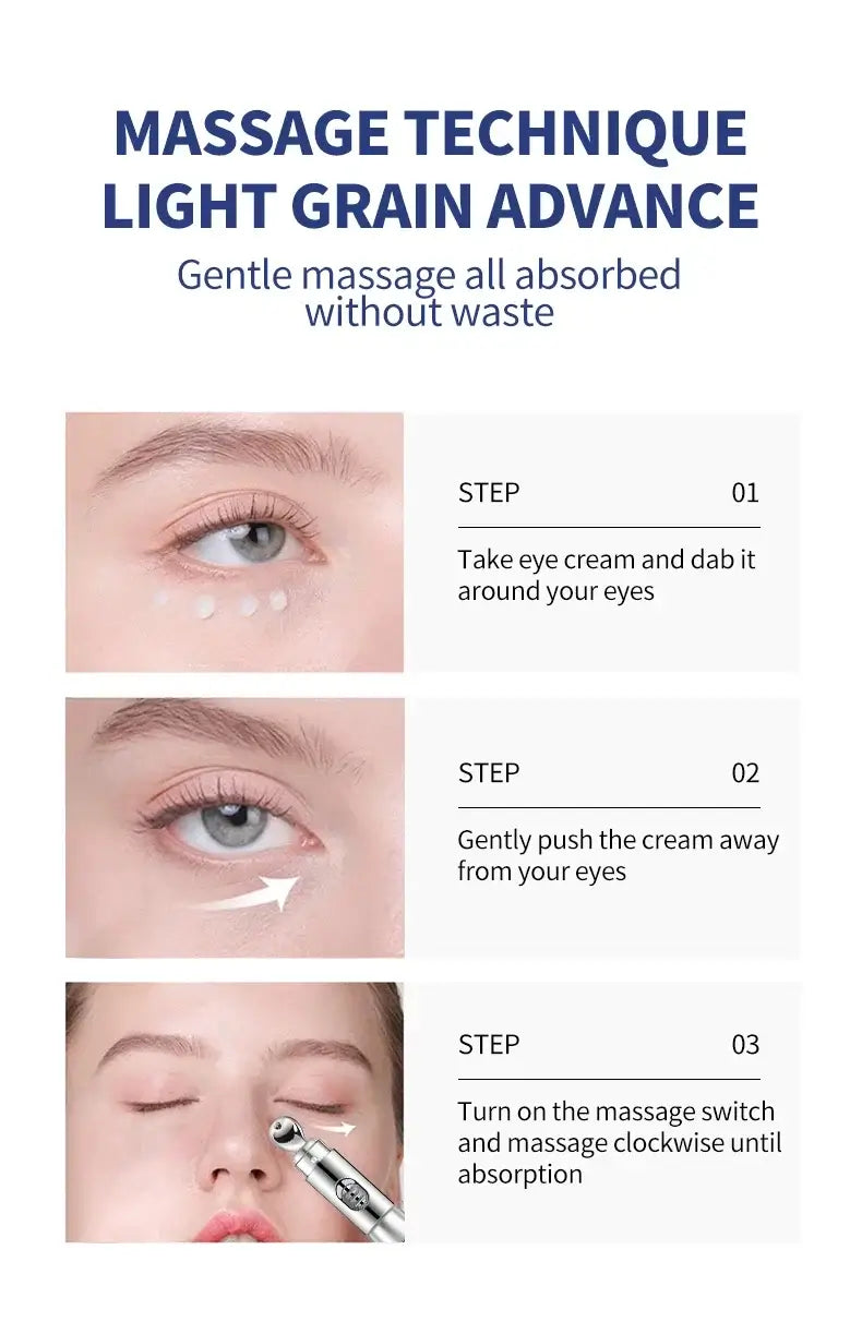 Anti-Aging Eye Massage Cream with Electric Massage Function