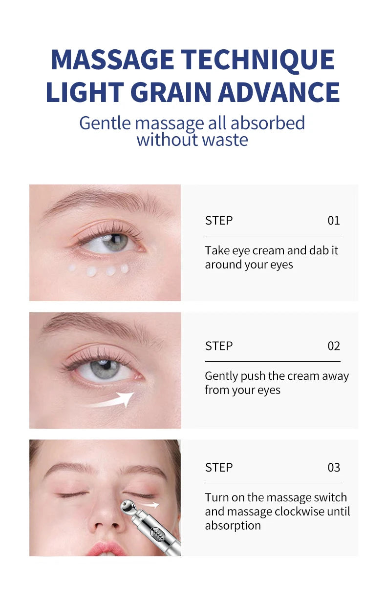 Anti-Aging Eye Massage Cream with Electric Massage Function