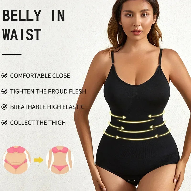 Sculpting Body Shaper: Tummy Control + Butt Lift + Adjustable Straps