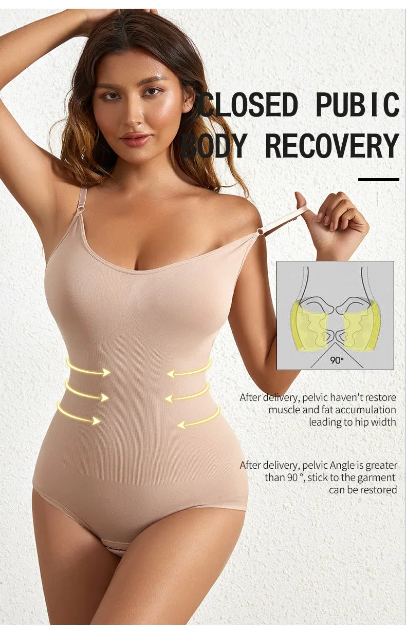 Sculpting Body Shaper: Tummy Control + Butt Lift + Adjustable Straps