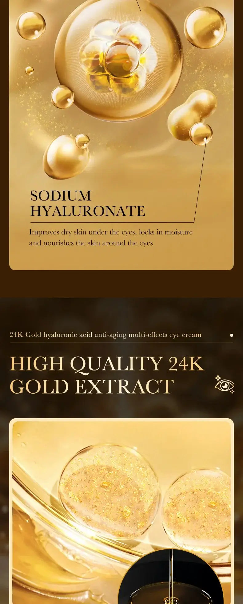 Eye Cream (24K Gold Brightening Cream) | Luxurious Treatment