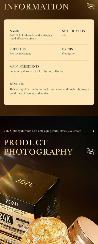 Eye Cream (24K Gold Brightening Cream) | Luxurious Treatment