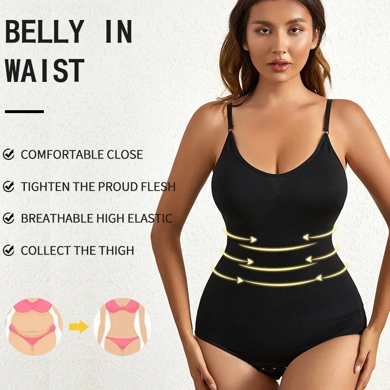 Sculpting Body Shaper: Tummy Control + Butt Lift + Adjustable Straps